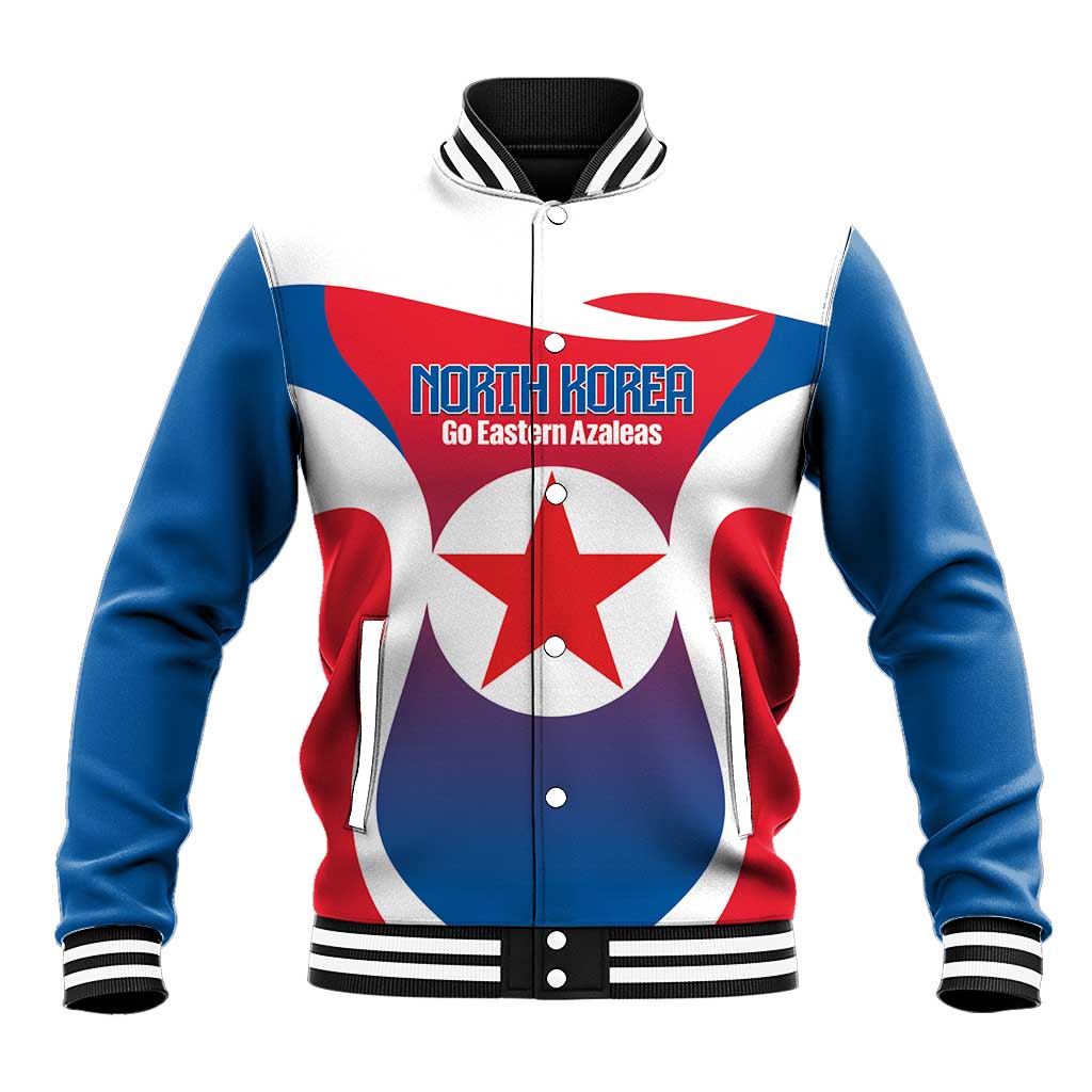 Custom North Korea Football 2026 Baseball Jacket Come On Eastern Azaleas
