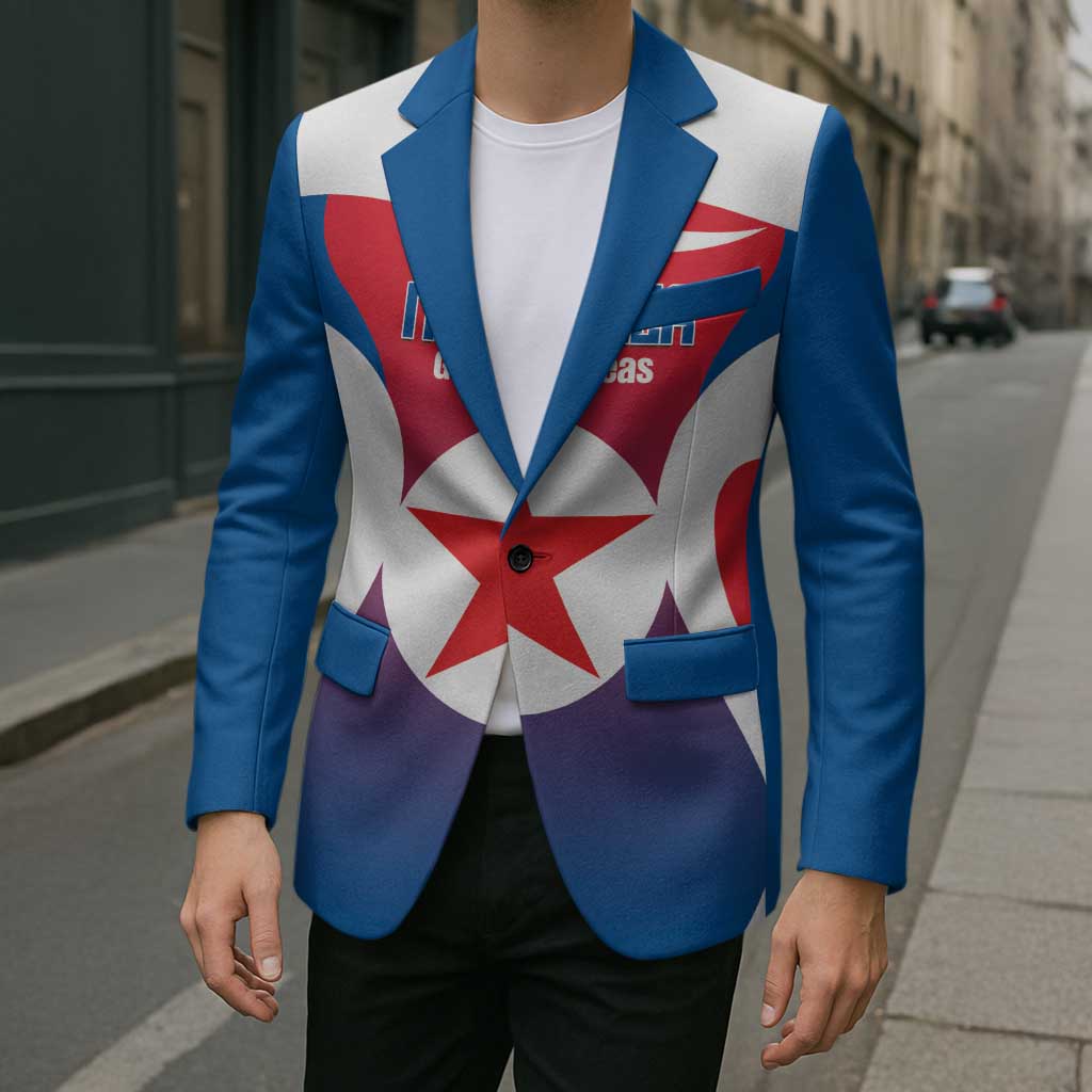 Custom North Korea Football 2026 Blazer Come On Eastern Azaleas
