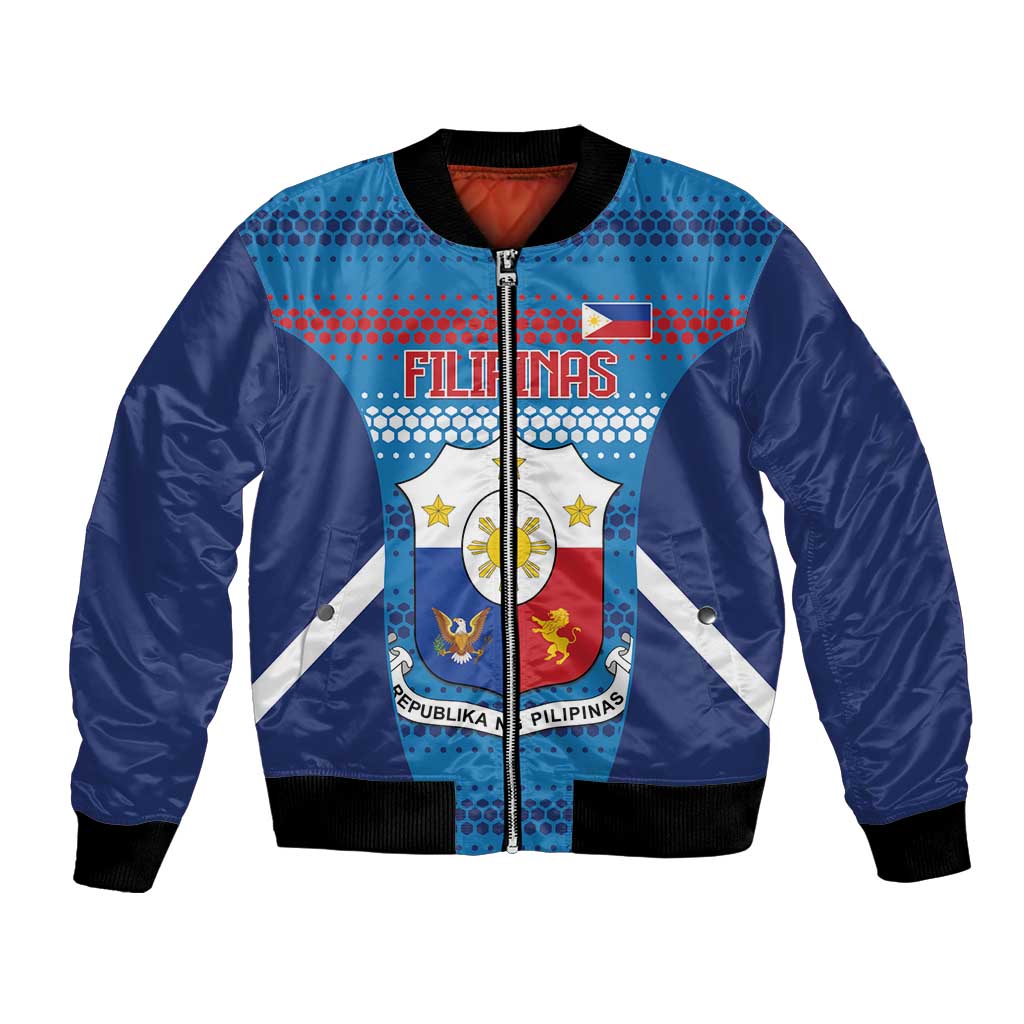 Custom Philippines Football 2026 Bomber Jacket Come On Filipinas