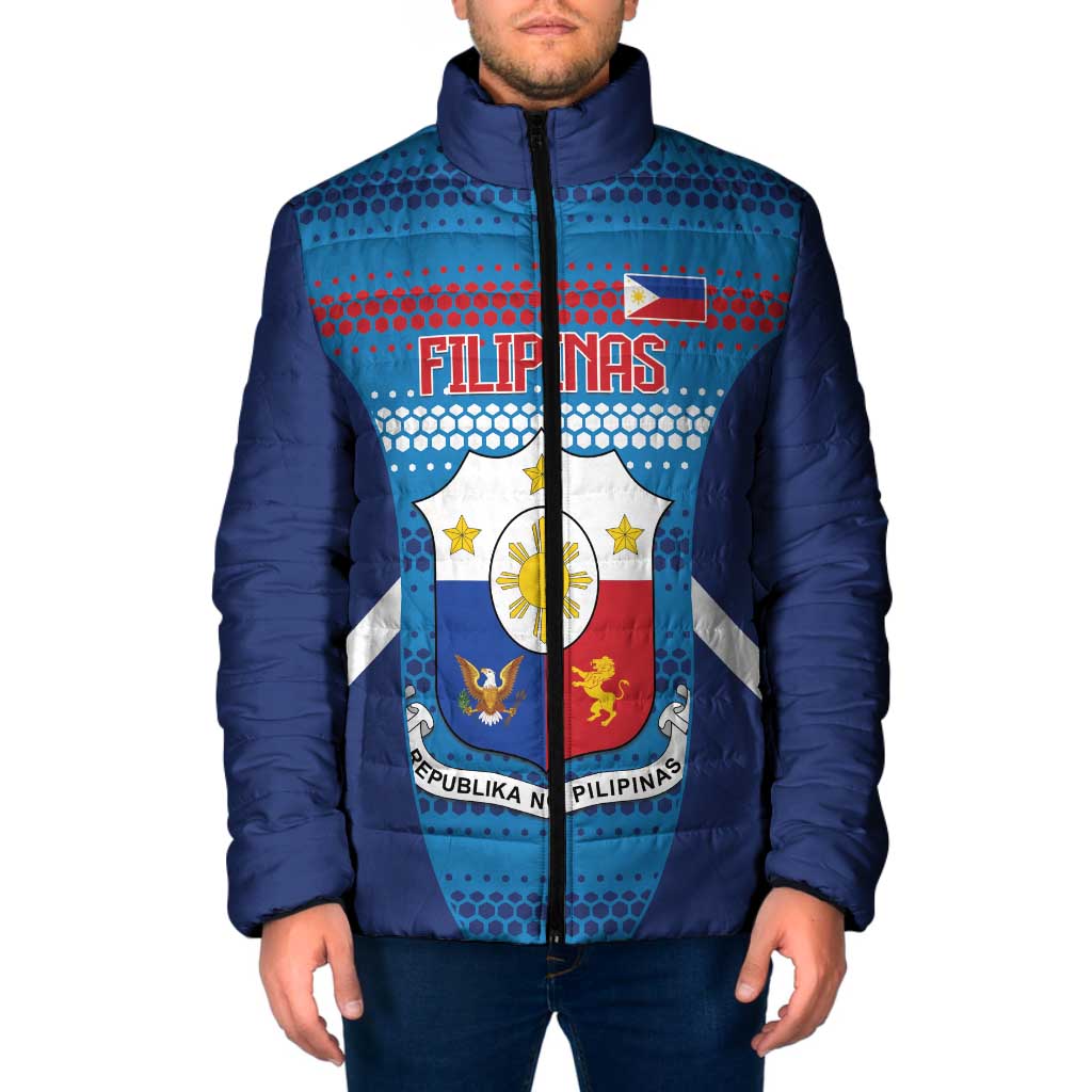 Custom Philippines Football 2026 Padded Jacket Come On Filipinas