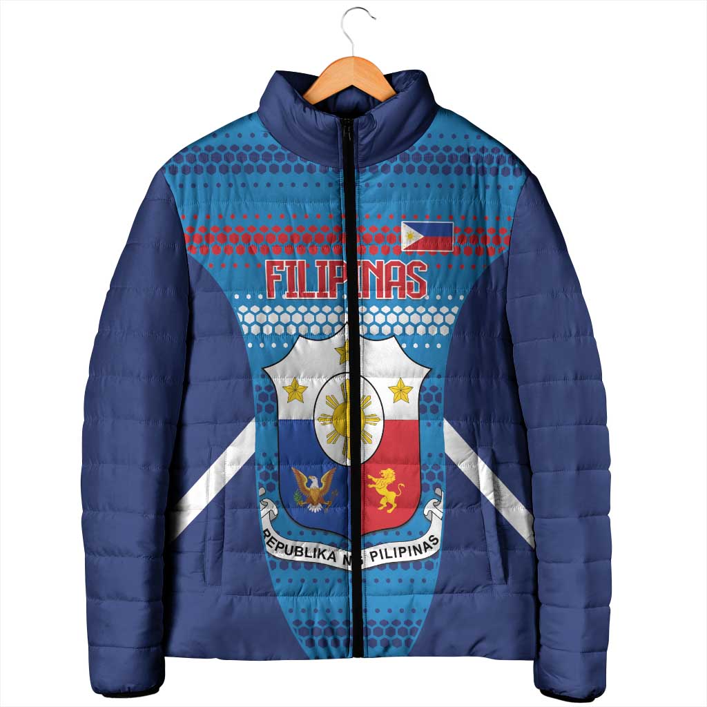 Custom Philippines Football 2026 Padded Jacket Come On Filipinas