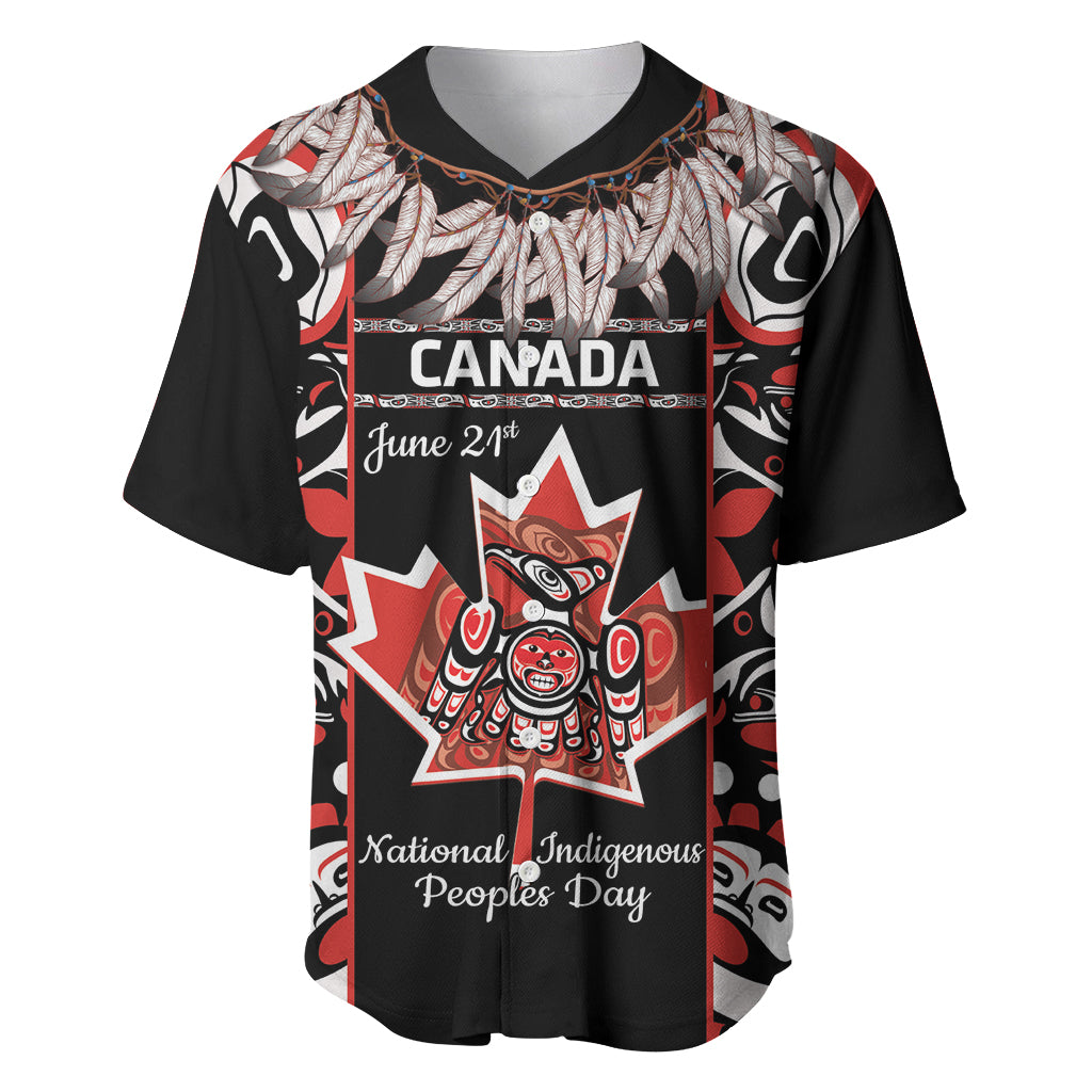 Canada National Aboriginal Day Baseball Jersey Canadian Indigenous Haida - Wonder Print Shop