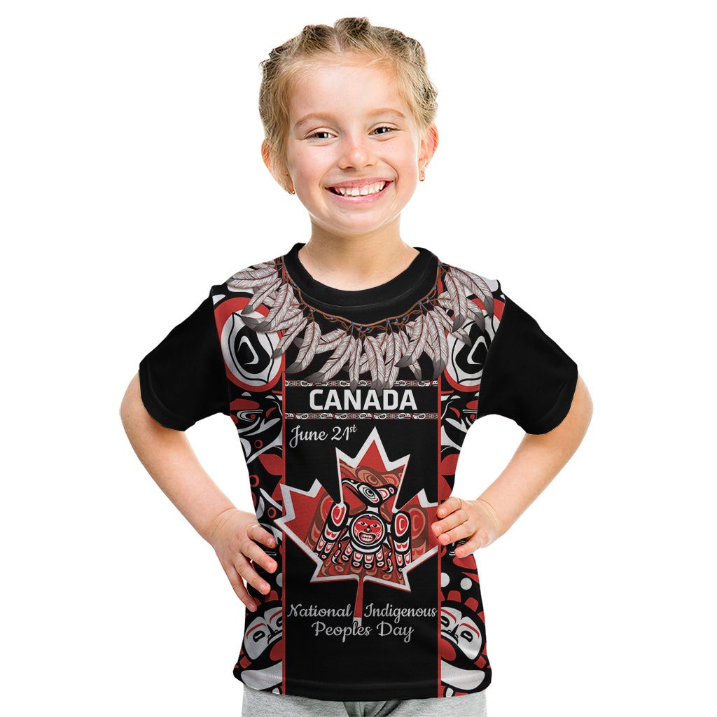 Canada National Aboriginal Day Kid T Shirt Canadian Indigenous Haida - Wonder Print Shop