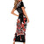 Canada National Aboriginal Day Short Sleeve Bodycon Dress Canadian Indigenous Haida