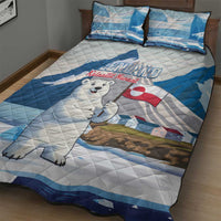 Greenland Quilt Bed Set Kalaallit Nunaat Polar Bear