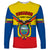 Ecuador Long Sleeve Shirt Ecuadorian Coat Of Arms Yellow Version - Wonder Print Shop