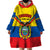 Ecuador Wearable Blanket Hoodie Ecuadorian Coat Of Arms Yellow Version - Wonder Print Shop