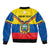 personalised-ecuador-sleeve-zip-bomber-jacket-ecuadorian-coat-of-arms-yellow-version