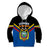 Ecuador Kid Hoodie Ecuadorian Coat Of Arms Black Version - Wonder Print Shop