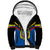 Ecuador Sherpa Hoodie Ecuadorian Coat Of Arms Black Version - Wonder Print Shop