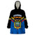 Ecuador Wearable Blanket Hoodie Ecuadorian Coat Of Arms Black Version - Wonder Print Shop