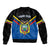 Personalised Ecuador Bomber Jacket Ecuadorian Coat Of Arms Black Version - Wonder Print Shop