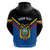 Personalised Ecuador Hoodie Ecuadorian Coat Of Arms Black Version - Wonder Print Shop