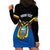 Personalised Ecuador Hoodie Dress Ecuadorian Coat Of Arms Black Version - Wonder Print Shop