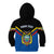 Personalised Ecuador Kid Hoodie Ecuadorian Coat Of Arms Black Version - Wonder Print Shop