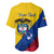 Personalised Colombia Baseball Jersey Colombian Coat Of Arms With Andean Condor - Wonder Print Shop