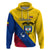 Personalised Colombia Hoodie Colombian Coat Of Arms With Andean Condor - Wonder Print Shop