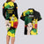 Benin National Day Couples Matching Long Sleeve Bodycon Dress and Hawaiian Shirt Happy 64th Independence Anniversary Yellow Allamanda - Wonder Print Shop