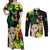 Benin National Day Couples Matching Off Shoulder Maxi Dress and Long Sleeve Button Shirt Happy 64th Independence Anniversary Yellow Allamanda - Wonder Print Shop