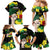 Benin National Day Family Matching Mermaid Dress and Hawaiian Shirt Happy 64th Independence Anniversary Yellow Allamanda - Wonder Print Shop