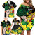 Benin National Day Family Matching Off Shoulder Short Dress and Hawaiian Shirt Happy 64th Independence Anniversary Yellow Allamanda - Wonder Print Shop