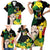 Benin National Day Family Matching Short Sleeve Bodycon Dress and Hawaiian Shirt Happy 64th Independence Anniversary Yellow Allamanda - Wonder Print Shop