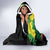 Benin National Day Hooded Blanket Happy 64th Independence Anniversary Yellow Allamanda