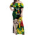 Benin National Day Off Shoulder Maxi Dress Happy 64th Independence Anniversary Yellow Allamanda - Wonder Print Shop