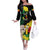 Benin National Day Off The Shoulder Long Sleeve Dress Happy 64th Independence Anniversary Yellow Allamanda - Wonder Print Shop