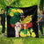 Benin National Day Quilt Happy 64th Independence Anniversary Yellow Allamanda