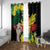 Benin National Day Window Curtain Happy 64th Independence Anniversary Yellow Allamanda - Wonder Print Shop