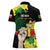 Benin National Day Women Polo Shirt Happy 64th Independence Anniversary Yellow Allamanda - Wonder Print Shop