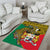 Personalised Benin National Day Area Rug Coat Of Arms With Leopard African Pattern - Wonder Print Shop