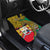 Personalised Benin National Day Car Mats Coat Of Arms With Leopard African Pattern - Wonder Print Shop