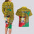 Personalised Benin National Day Couples Matching Long Sleeve Bodycon Dress and Hawaiian Shirt Coat Of Arms With Leopard African Pattern - Wonder Print Shop