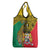 Personalised Benin National Day Grocery Bag Coat Of Arms With Leopard African Pattern