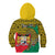 Personalised Benin National Day Kid Hoodie Coat Of Arms With Leopard African Pattern - Wonder Print Shop