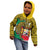 Personalised Benin National Day Kid Hoodie Coat Of Arms With Leopard African Pattern - Wonder Print Shop