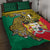 Personalised Benin National Day Quilt Bed Set Coat Of Arms With Leopard African Pattern - Wonder Print Shop