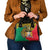 Personalised Benin National Day Shoulder Handbag Coat Of Arms With Leopard African Pattern