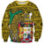 Personalised Benin National Day Sweatshirt Coat Of Arms With Leopard African Pattern