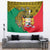 Personalised Benin National Day Tapestry Coat Of Arms With Leopard African Pattern - Wonder Print Shop