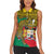 Personalised Benin National Day Women Sleeveless Polo Shirt Coat Of Arms With Leopard African Pattern