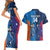 Custom USA and India Cricket Couples Matching Short Sleeve Bodycon Dress and Hawaiian Shirt 2024 Together Dynamic Style - Wonder Print Shop