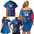 Custom USA and India Cricket Family Matching Off Shoulder Short Dress and Hawaiian Shirt 2024 Together Dynamic Style - Wonder Print Shop