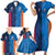 Custom USA and India Cricket Family Matching Short Sleeve Bodycon Dress and Hawaiian Shirt 2024 Together Dynamic Style - Wonder Print Shop