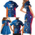 Custom USA and India Cricket Family Matching Short Sleeve Bodycon Dress and Hawaiian Shirt 2024 Together Dynamic Style - Wonder Print Shop