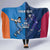 Custom USA and India Cricket Hooded Blanket 2024 Together Dynamic Style