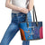 Custom USA and India Cricket Leather Tote Bag 2024 Together Dynamic Style - Wonder Print Shop