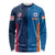 Custom USA and India Cricket Long Sleeve Shirt 2024 Together Dynamic Style - Wonder Print Shop